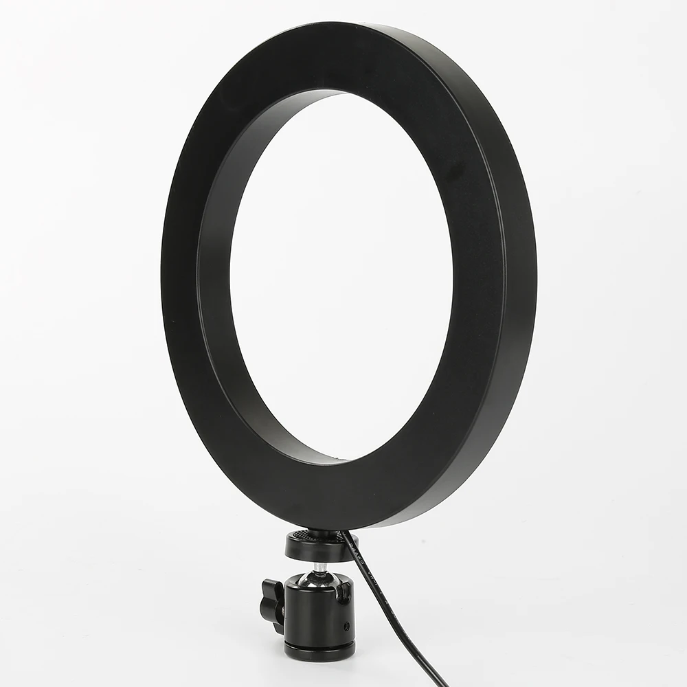 Dimmable восьмидюймовый светодиодный светильник для студийной камеры, кольцо для фото телефона, видео свет, кольцо, заполняющий свет для YouTube, Facebook, twitter