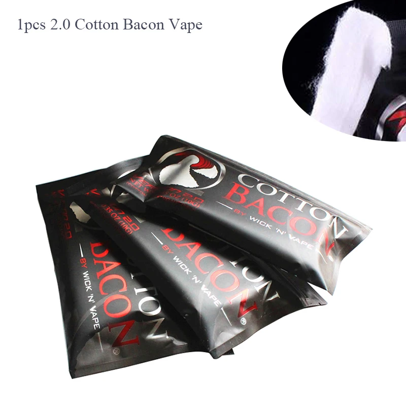 Органический хлопок 2,0 хлопок бекон Vape хлопок Золотая версия бекон для электронной сигареты ввиду RDA RBA DIY распылитель пара