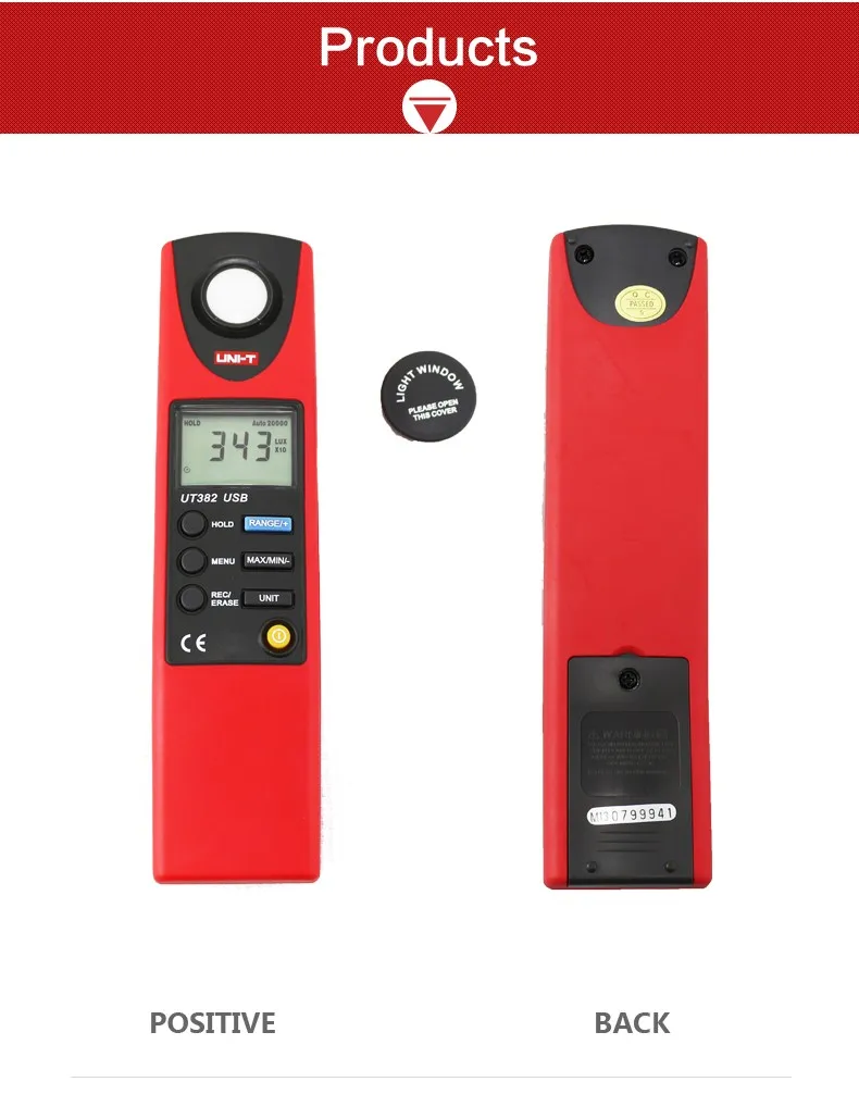 

UNI-T UT382 цифровые световые метры Luxmeters Lux/FC Meters люминометр фотометр с интерфейсом USB