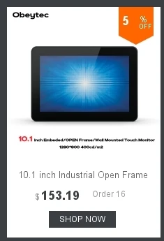 Obeytec 17 дюймов открытая рамка сенсорный монитор, промышленный открытый IP65 lcd емкостный, PCAP сенсорный экран, 10 точек, 1280*1024