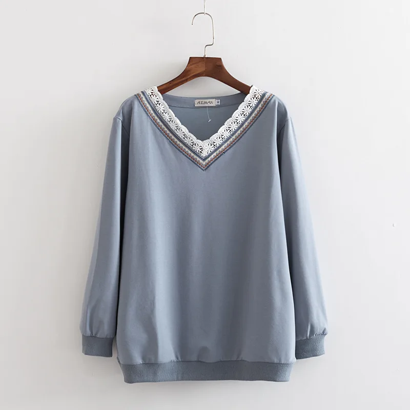 2019 размера плюс повседневные толстовки Весенняя женская одежда модная свободная