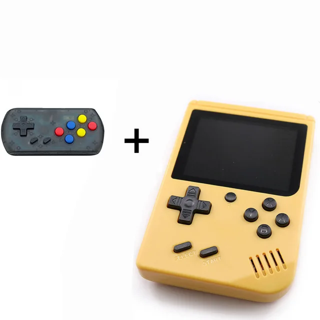 yellow Игровая консоль для игр для детей, мальчиков, 3 дюйма, встроенные классические игры 168, портативная игровая приставка, поддержка ТВ, видео, утешение, ретро,#20 - Цвет: yellow