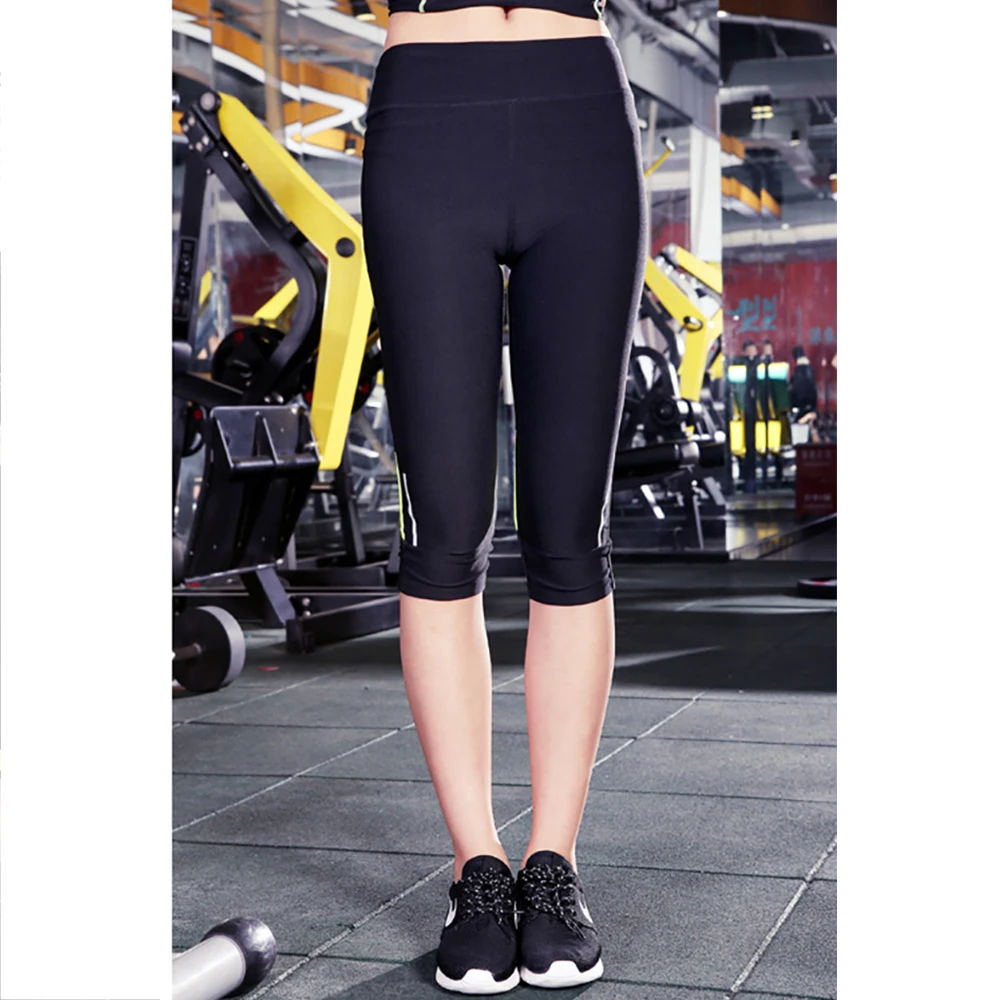 New Fitness leggings Women Breathable High Waist Legins Femme Workout Legging Push Up Elastic Slim Pants Plus Size Knee Length | Спорт и