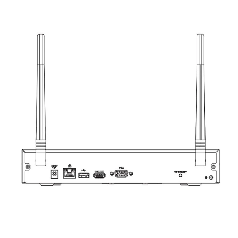 Dahua 4cCH 8CH wifi лампочка H.265 + 8MP 4K Замена беспроводного сетевого рекордера |