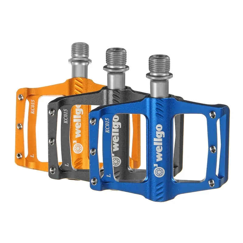 Оригинальные веллго KC015 алюминиевые ЧПУ MTB велосипедные Педали Спорт на открытом воздухе горный велосипед Сверхлегкий подшипник педаль детали велосипеда 3 вида цветов