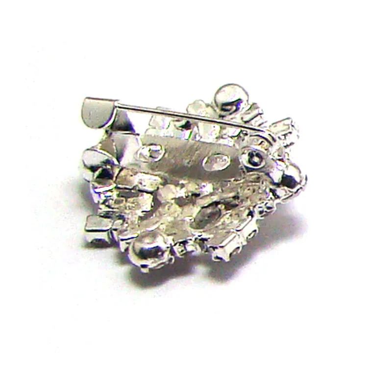 Серебряный горный хрусталь, квадратная филигранная булавка, брошь, модный значок, орнамент, подарок, ювелирные аксессуары, индивидуальный дизайн (art.: 3920cd236d8ef) - 3920cd236d8ef