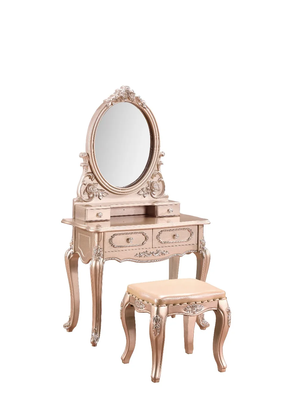 Стол для спальни с двумя элементами стул в неоклассическом стиле деревянные