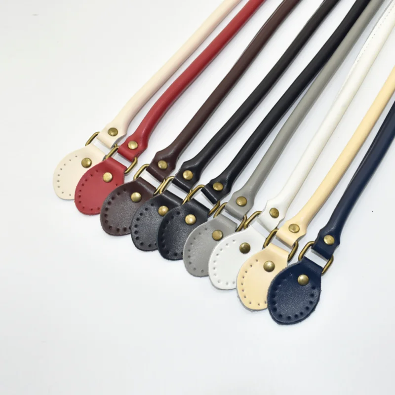 

2PCS Bag Strap Genuine Leather Handmade Handles for Crossbody Replacement Shoulder Handbag Handle 60cm Green Free Shipping