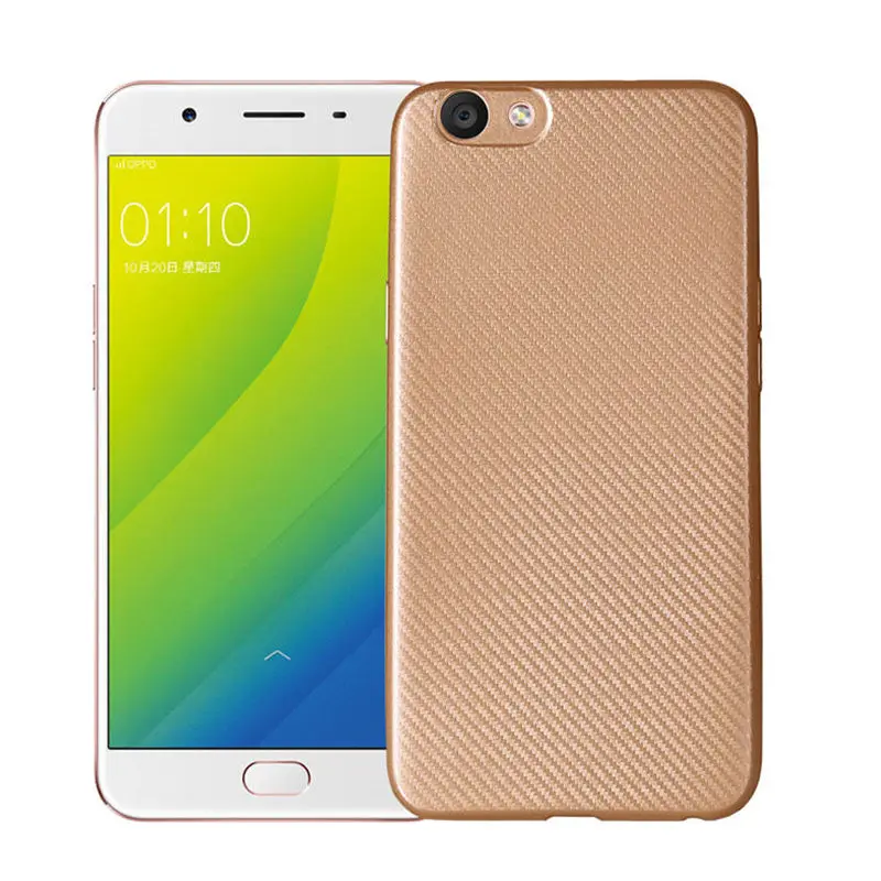 For OPPO A7 F9 A7X Ultra Slim Carbon Fiber Case Heavy Shockproof TPU Soft Silicone Back Cover A3S A83 A77 A71 A39 A57 A37 |