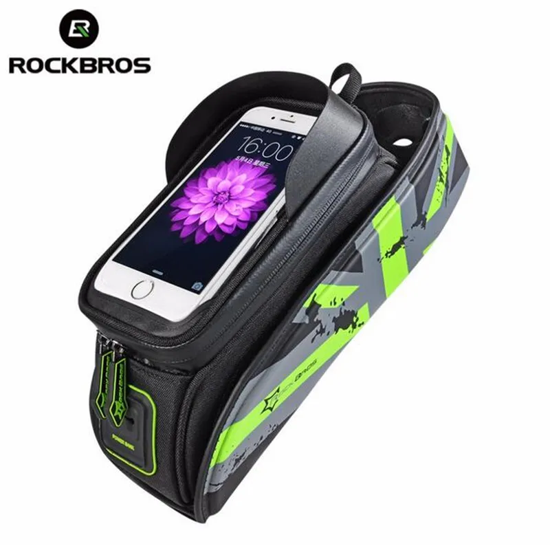 ROCKBROS Водонепроницаемый велосипедные сумки велосипедная сумка с сенсорным