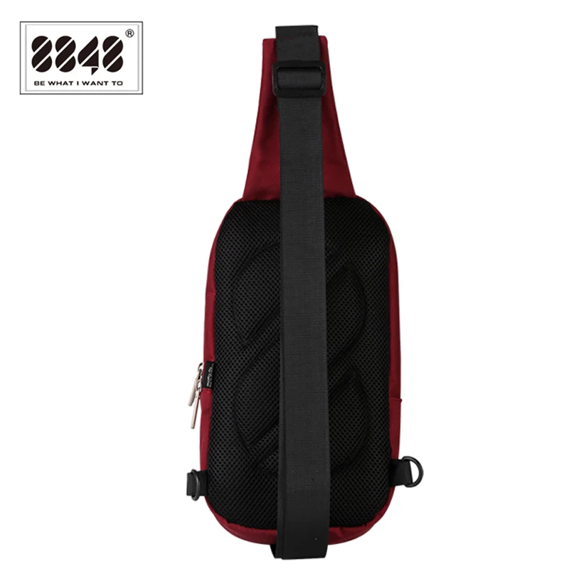 8848 Мужская винтажная нагрудная сумка на одной лямке через плечо