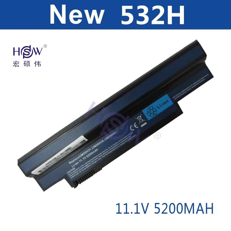 HSW Аккумулятор для ноутбука ACER Aspire AO533-KK3G AO533-WW3G eMachines 350 350-21G16i eM350 NAV50 NAV51 батарея |