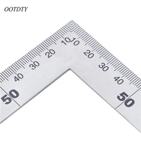 Регулируемая квадратная Метрическая линейка OOTDTY из нержавеющей стали 150x300 мм с