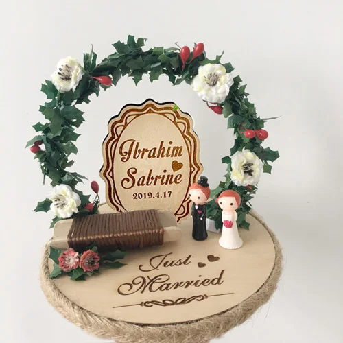 Ring bearer 23 1 шт. венок Подушка помолвка пользовательское имя двойной носитель футляр для колец персонализированные деревенский цветочный стиль кольцо Подушка - Цвет: Ring bearer 23