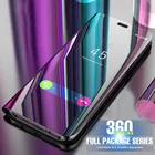 Роскошный зеркальный Пластиковый магнитный флип-чехол для Samsung Galalxy S6 S7 S8 S9 Edge Plus J3 J4 J6 J8 J7 A6 A8 2018 чехол для телефона Fundas
