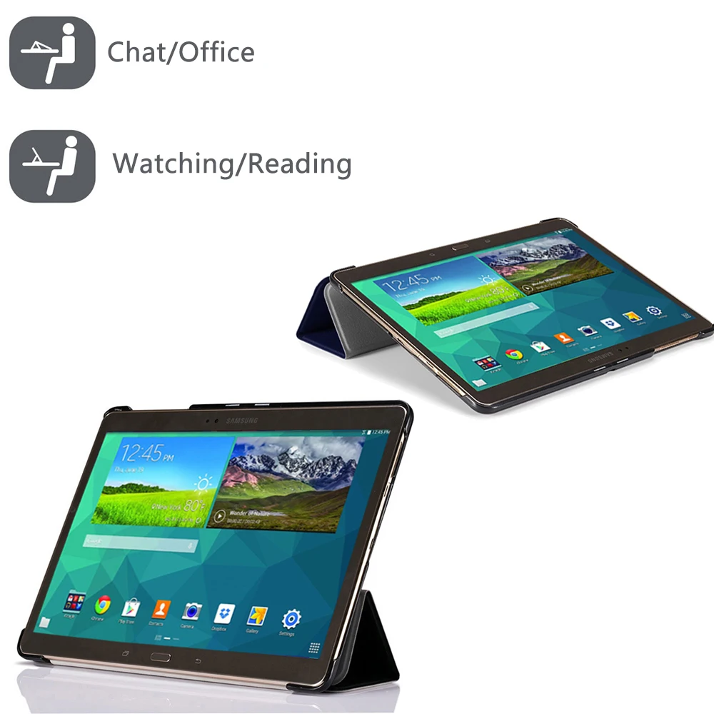 Ультратонкий умный чехол книжка с подставкой для Samsung Galaxy Tab S 10 5 дюйма SM T800 T801 T805C