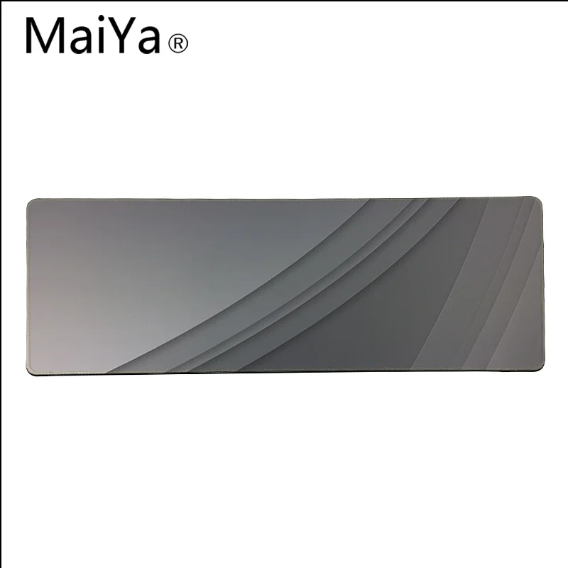 Lock Edge 40X90cm Maiya высокое качество серый красивый дизайн резиновый ПК компьютерный игровой коврик для мыши большой коврик для мыши клавиатуры коврик - Цвет: Lock Edge 40X90cm