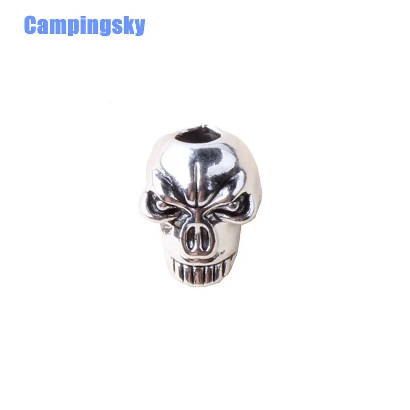 CAMPINGSKY бусины в виде черепа для искусственных брелоков кольцо сделай сам уличные