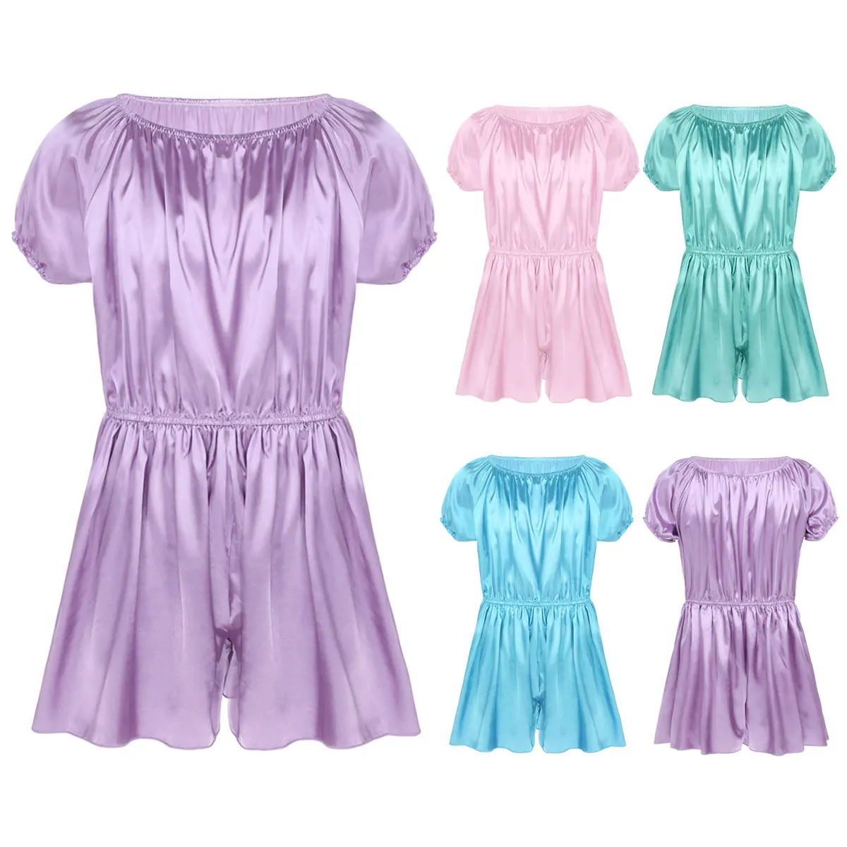 Пижама Мужская цвет в ассортименте M L XL XXL XXXL нижнее белье Sissy сатиновый костюм |