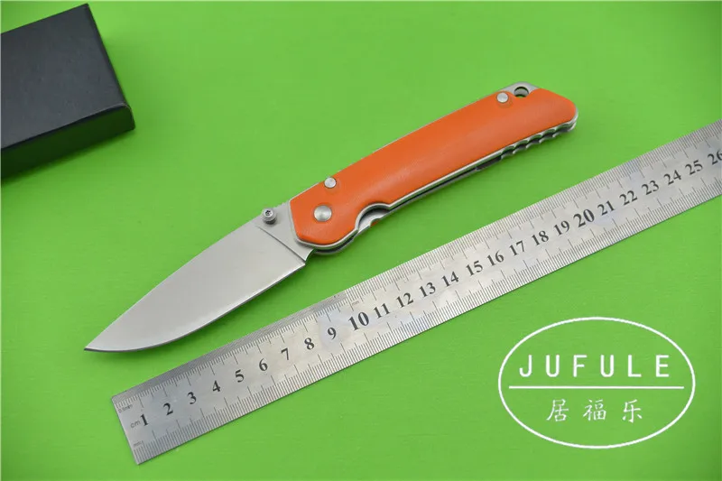 Jufule yidu 111 110 медведь логотип складной D2 Сталь лезвие G10 Ручка Открытый Отдых