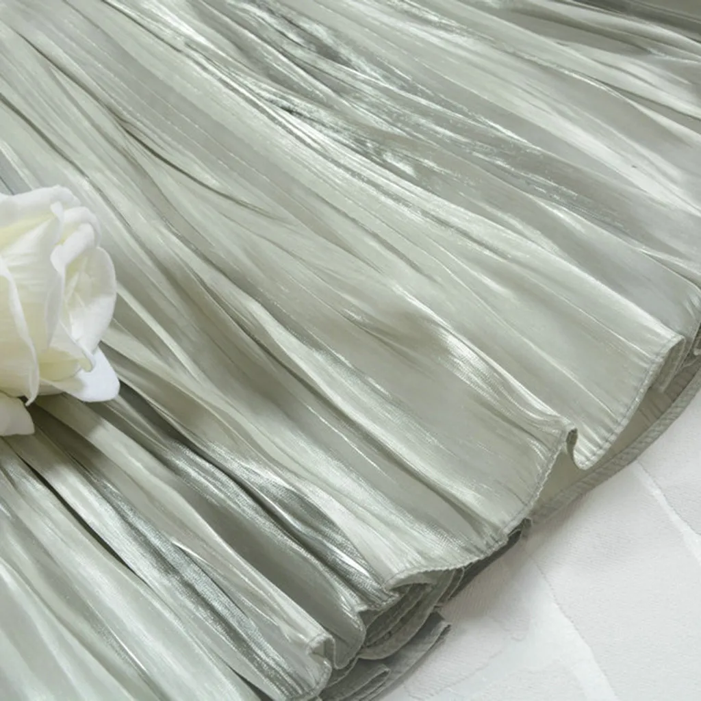 Юбка женская винтажная с поясом растягивающаяся на талии | Женская одежда