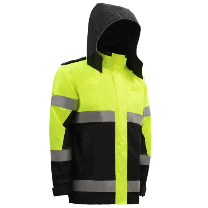 SFVest двухцветная парка с 3 м лентой Hi Viz Водонепроницаемая Светоотражающая Рабочая