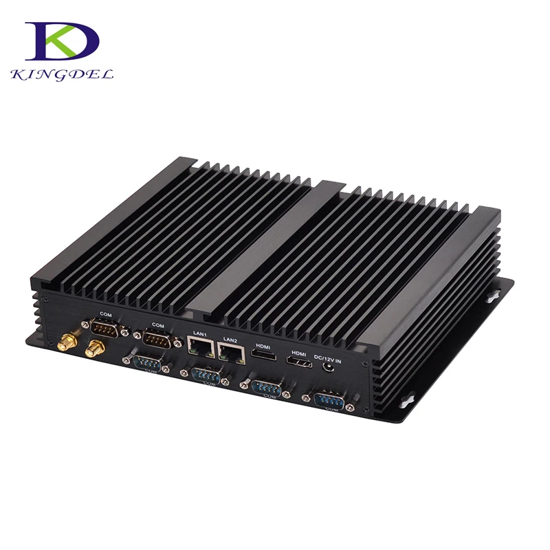 

Fanless Barebone Industrial Computer Core i7 5550U i5 4200U Windows 10 Rugged ITX Case Embedded Mini PC 2 LAN HDMI 6 COM Nettop