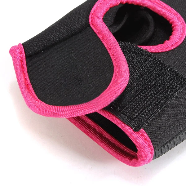 Sport GYM Half Finger Gloves - Black with Red edge M |
