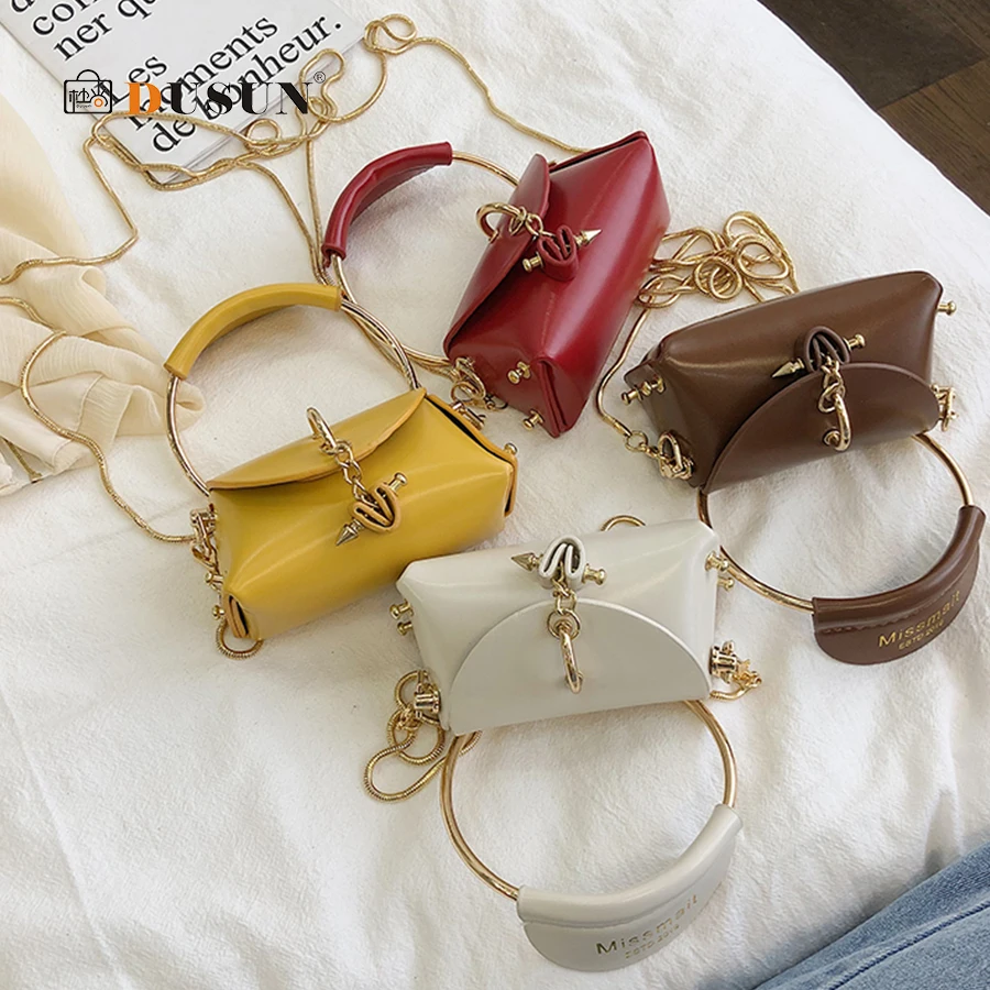 Женская мини сумка с цепочкой в форме сердца кошелек из искусственной кожи