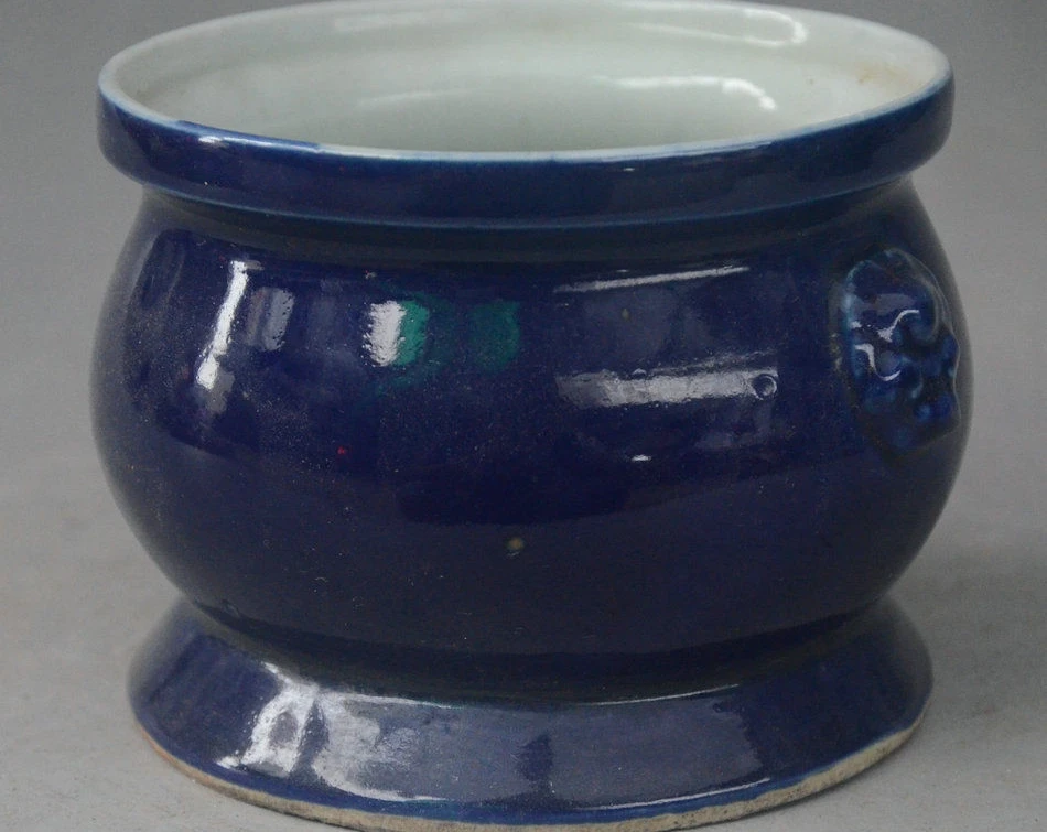 6 &quotСтарый китайский буддистский храм фарфор Foo Собака Лев Статуя благовония