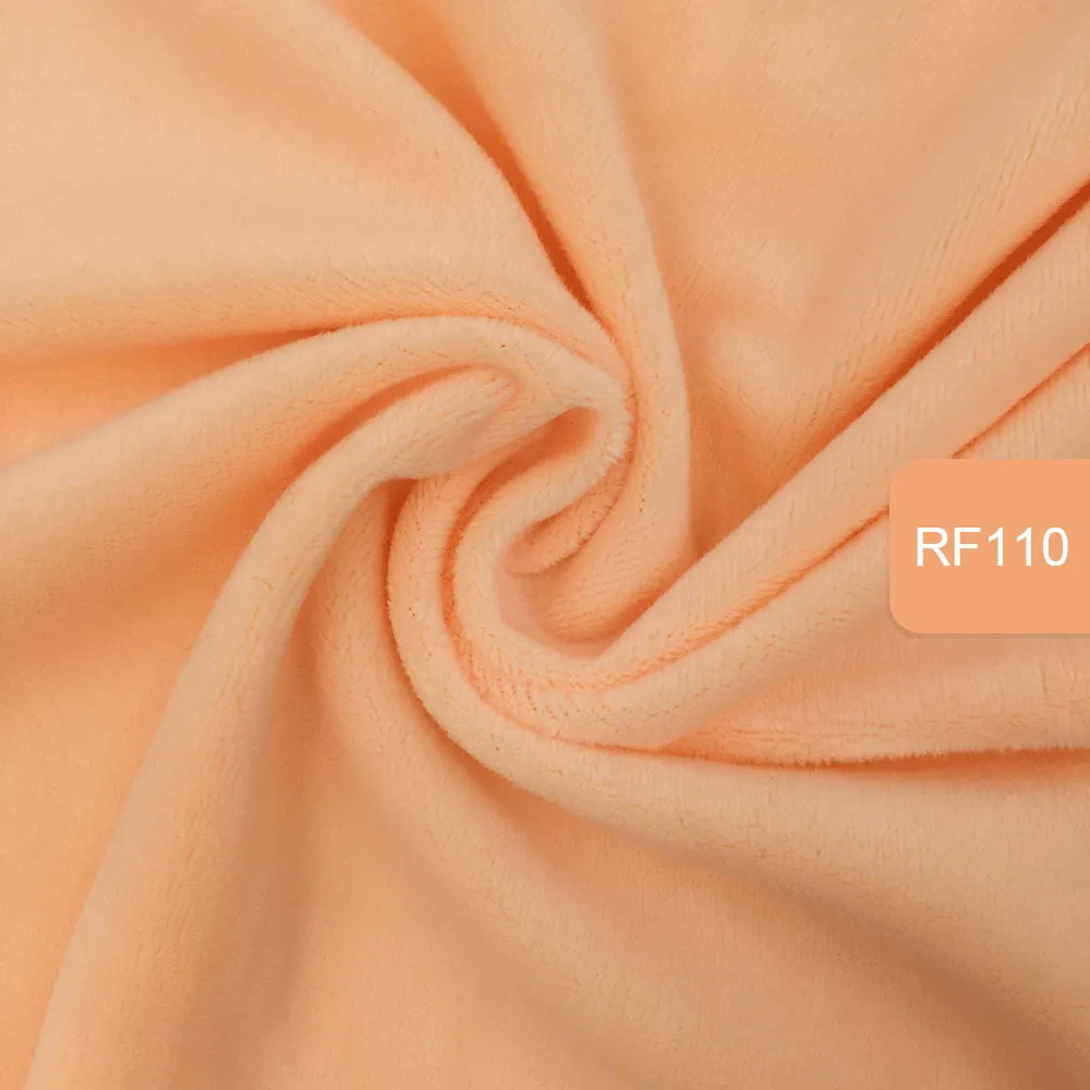 rf110 Zyfmptex 1 шт. Minky ткани для шитья ручной работы Домашний текстиль ткань для игрушек плюшевая ткань пэчворк сплошной цвет стиль 45*50 см - Цвет: rf110