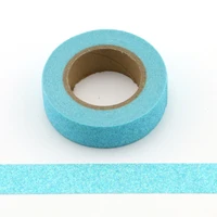 1x new glitter washi tape japanese stationery 1 55meter kawaii scrapbooking tools masking tape adhesiva decorativa bule colored