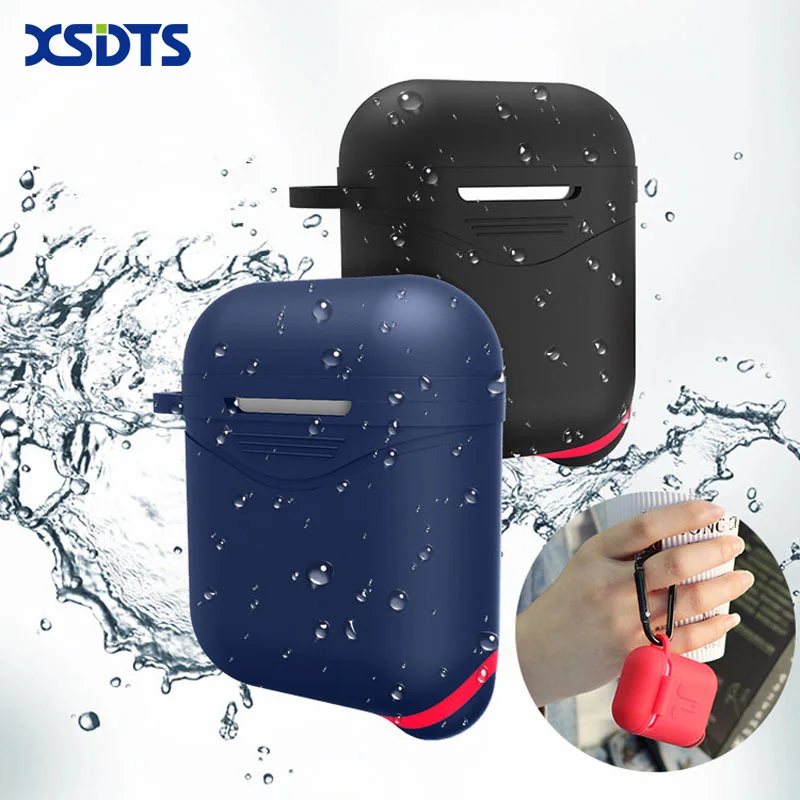 Силиконовый чехол XSDTS для Apple Airpods 1 2 наушников зарядный s светится в темноте с