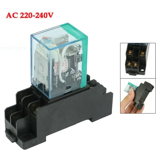 

IMC оптовая продажа 220/240 в AC катушка DPDT реле питания MY2NJ 8 Pin w Розетка База