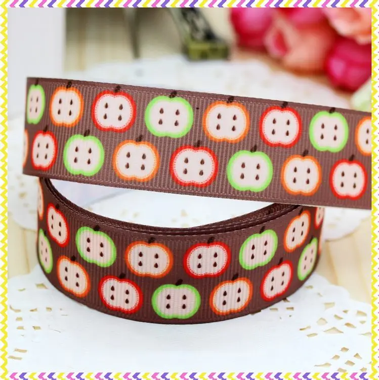 DHK 7/8 'ɵ ярдов на Хэллоуин с принтом тыквой печатная корсажная лента для волос