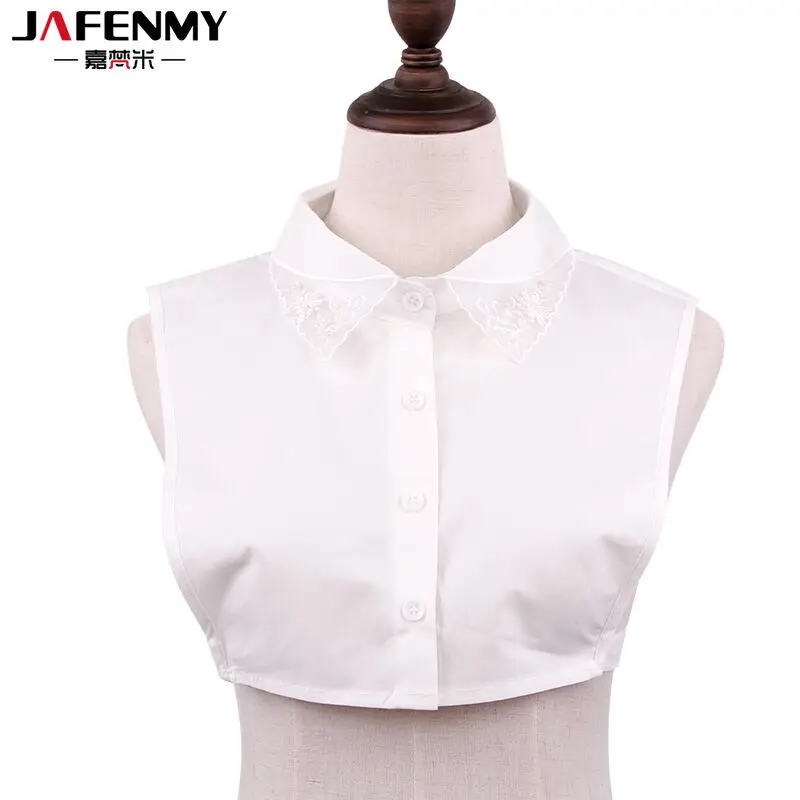 2017 модный ложный воротник белый и черный галстук съемный кружевной цветочный