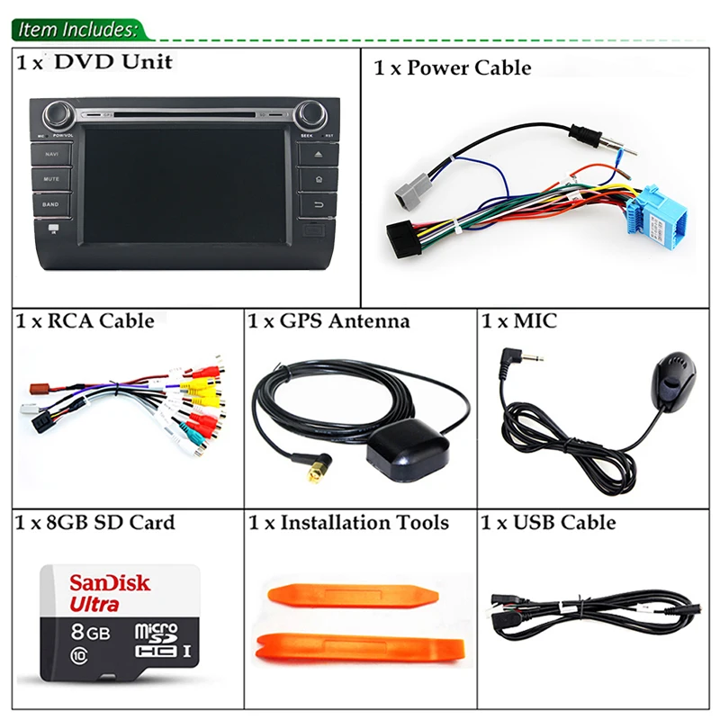 Android 8 0 Восьмиядерный &quotАвтомобильный dvd плеер для Suzuki Swift 2004 2010 gps навигация