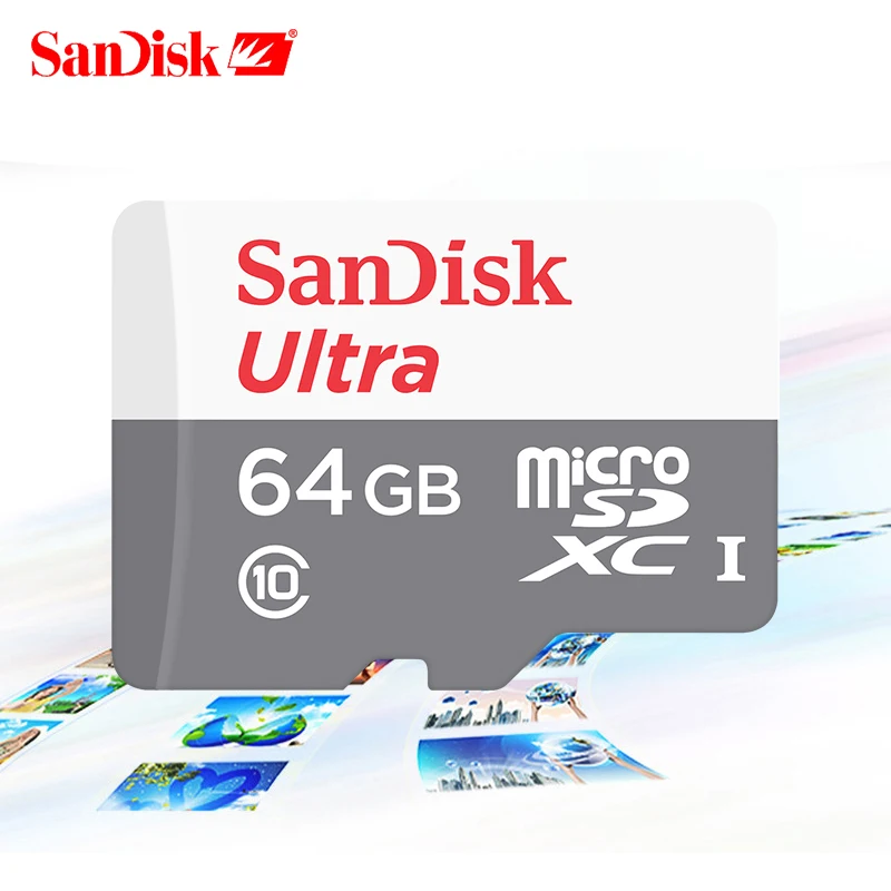 100% SanDisk ULTRA microSD UHS-I карты до 48 МБ/с. скорость чтения скорости видео 32 ГБ памяти SDHC C10