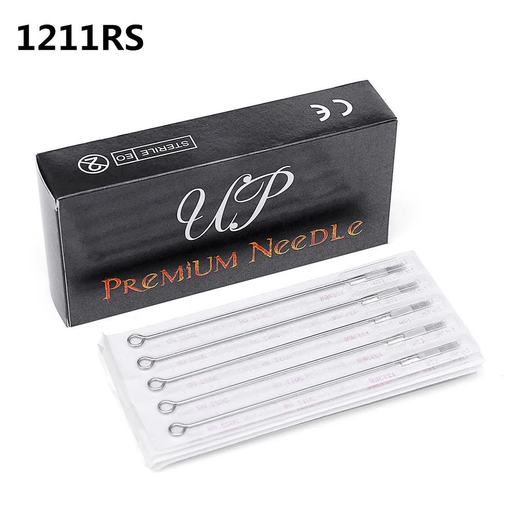 

Permanent Makeup Needle High Quality 50PCS Sterilized Tattoo Premium Needles Shader 1211RS For Tattoo Machine Grip Tip UTN11RS