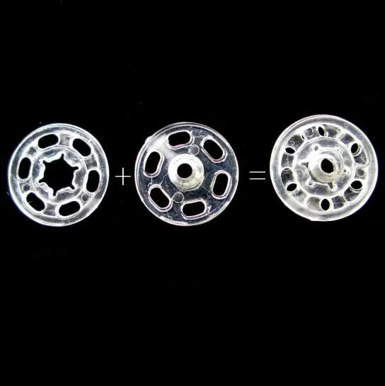 Пластиковая невидимая застежка с прозрачной пряжкой для детской одежды свитера