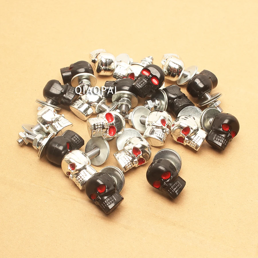 10 шт. сменный мотоциклетный винт с черепом автомобильный заднего номерного знака