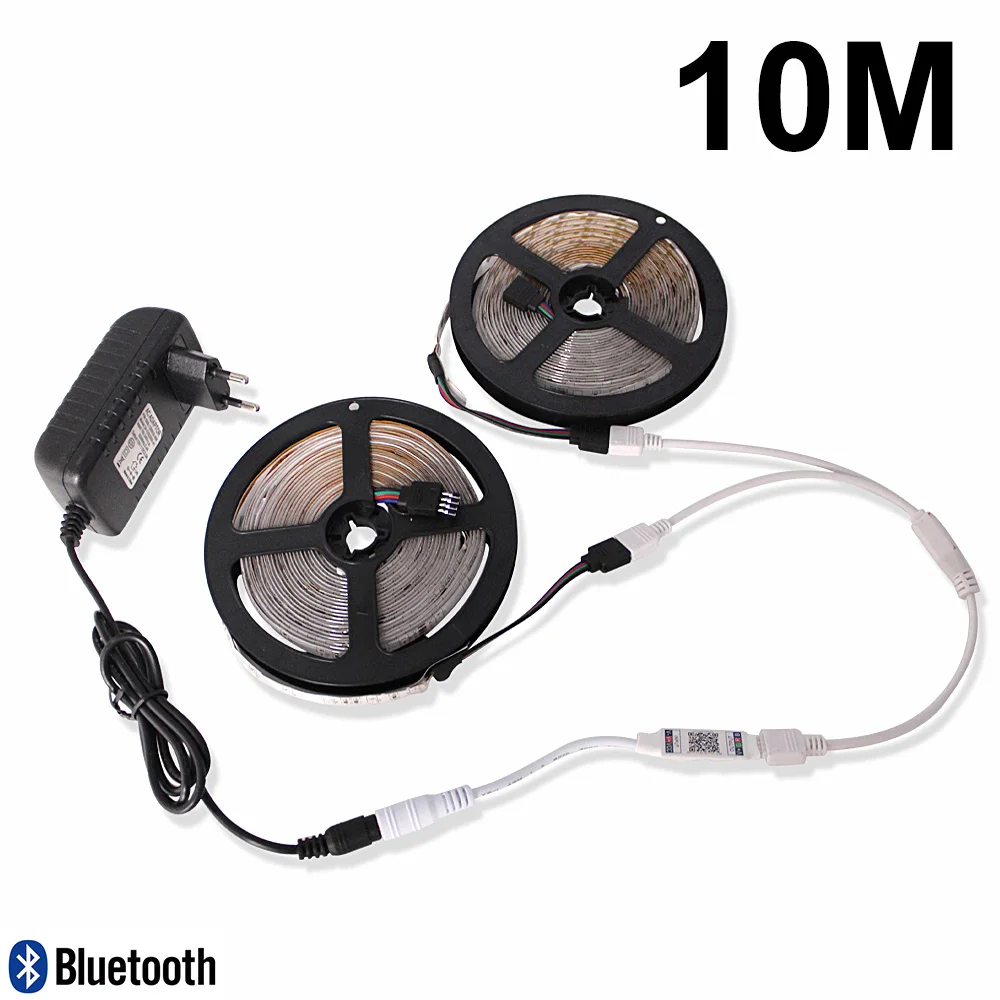 Ночник 2835 светодиодный RGB ленточный светильник 12V lampara для телевизора, кухонного шкафа, декор для туалета, ночной Светильник ing RF Bluetooth, wifi контроллер