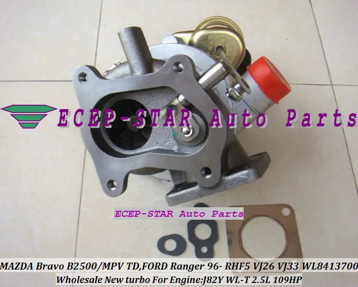 Турбина Turbo RHF5 VJ26 VJ33 WL84 VA430089 для Ford Ranger Double Cab MAZDA Bravo B2500 MPV WL T J97A J82Y 2 5 л бесплатная