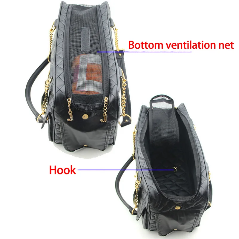 

FC88 New Carrying Bags for Pet Dogs Carrier Breathable Portable Travel Carry Dog Bag Hig quality Leather Mesh Pet Handbags