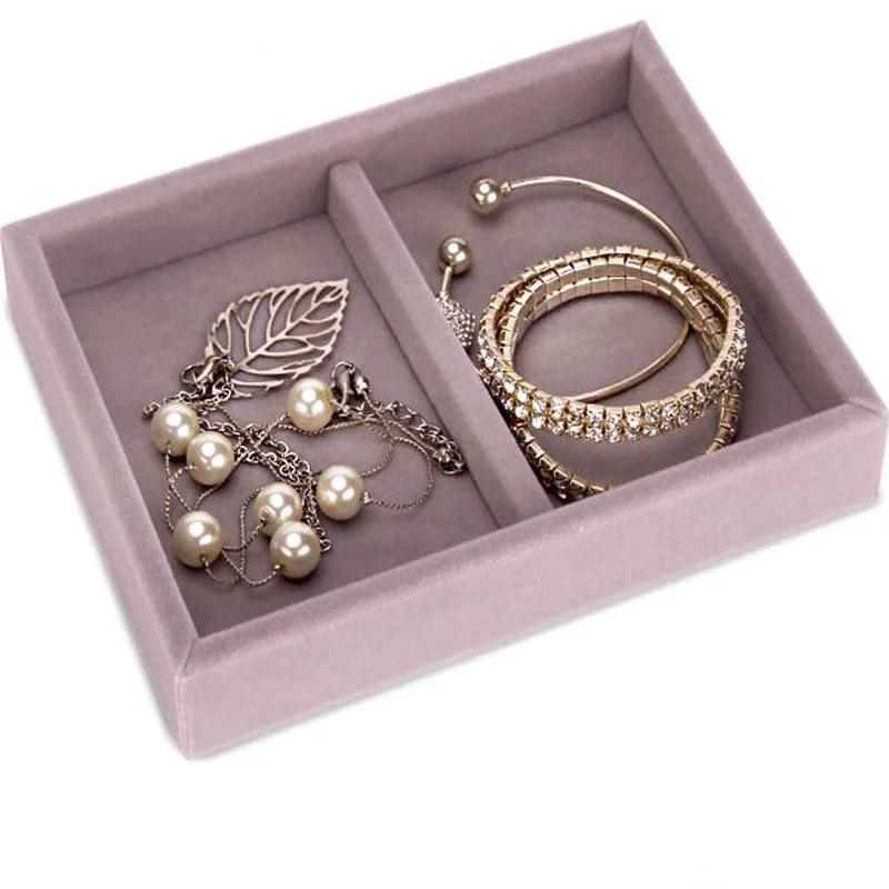 BRACELETS TRAY L15.8cm/W12cm/H2.5cm ящик DIY лоток для хранения ювелирных изделий Кольцо Браслет Подарочная Коробка органайзер для ювелирных изделий серьги держатель для большинства помещений - Color: BRACELETS TRAY