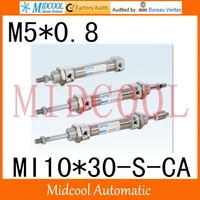 mi series iso6432 stainless steel mini cylinder mi1030 s ca bore 10mm port m50 8