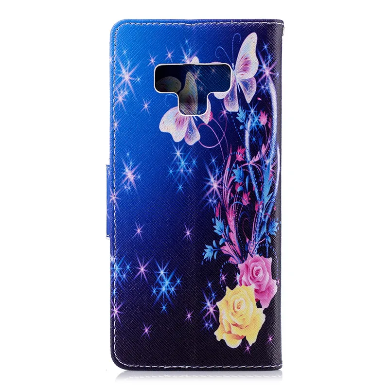 Для Samsung Note 9 Чехлы для Galaxy Роскошный чехол кошелек из искусственной кожи с