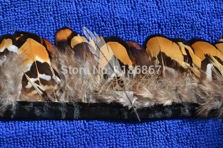 

Wholesale!10Yards/Lot 6.0cm Height GOLDEN YELLOW Reeves Venery Pheasant Plumage feathers Trim Fringe FREESHIPPING KX53