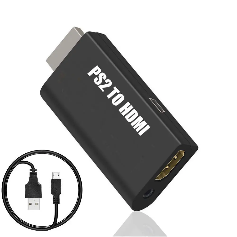 Адаптер PS2 HDMI 480i/480p/576i для аудио и видео с аудиовыходом 3 5 мм поддерживает все