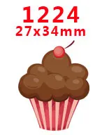 PR1224 Новое поступление,, 30 шт./упак., напечатанный плоский полимер, плоская задняя смола для украшения волос, бант, PR08 - Цвет: PR1224